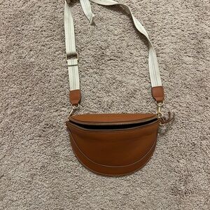 Brown Leather Crossbody Bag